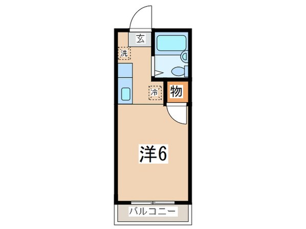 シャルム若松の物件間取画像